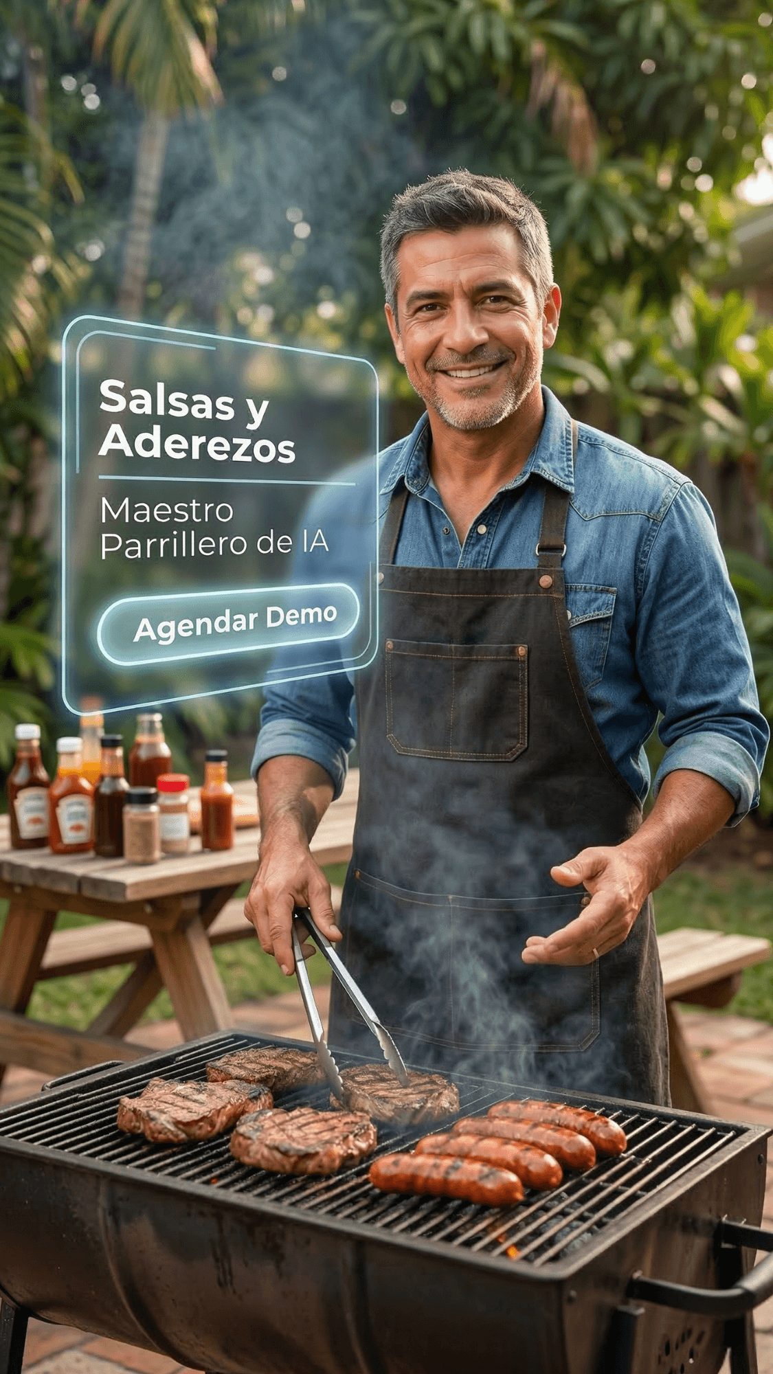 Miguel, promotor virtual de salsas y aderezos